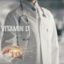 Medical professional extending hand with vitamins